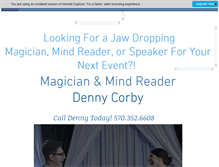 Tablet Screenshot of dennycorby.com